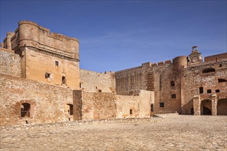 Interior courtyard at Fort de Salses