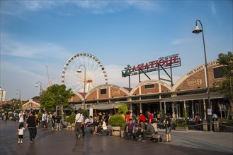 Asiatique Riverfront promenade with Ferris wheel