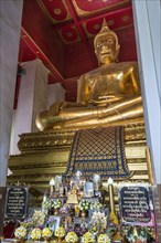 Large gilded Buddha statue