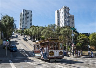 Historical Cable Car on Hyde Street