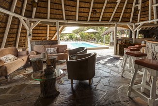 Bar in the Elegant Farmstead hotel in Okahandja