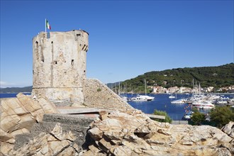 Harbour of Marciana Marina with Torre Pisana tower
