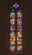 Stained glass window by Margret Bilger