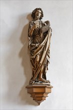 Wooden figure of John the Baptist
