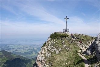 Summit cross on the Hochfelln mountain