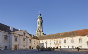 Pralatenhof courtyard with steeple
