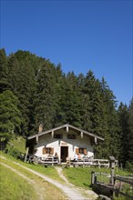 Mountain hut on Staudacher Alm