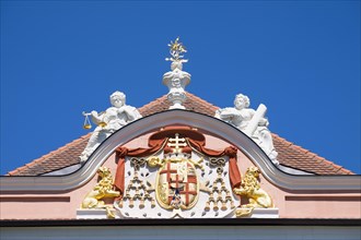 Coat of arms on west side