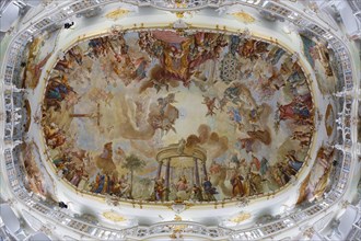 Ceiling fresco by Franz Georg Hermann