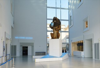 Entrance hall with Lowenbrau lion figure