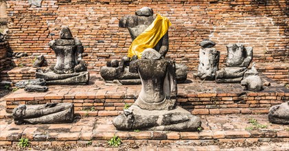 Buddha statues without heads
