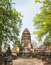Temple with stupa and large Buddha