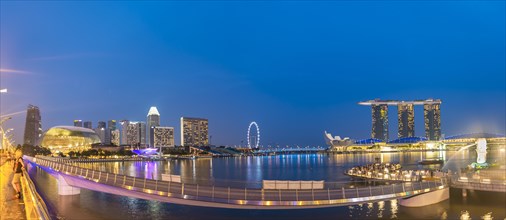 Panorama at dusk