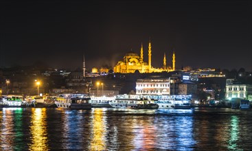 Ships Bosphorus at night