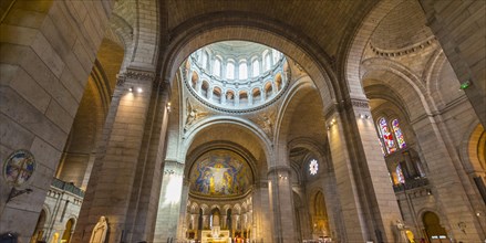 Interior arches of the Basilica of Sacre Coeur