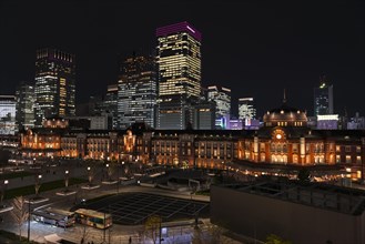 Tokyo Station at Night