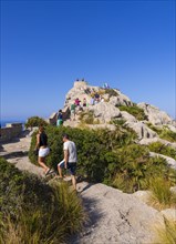 Visitors at Mirador d'Es Colomer or Mirador del Mal Pas