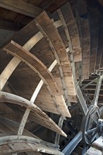 Waterwheel of a former grain mill