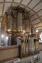 Baroque organ from 1700 inside Johannis Church