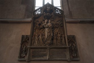 Pergenstorff Epitaph made of sandstone by Adam Kraft around 1498 in the Church of Our Lady
