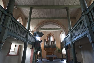 Interior with altar and organ