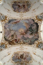 Ceiling fresco of the late Baroque monastery church