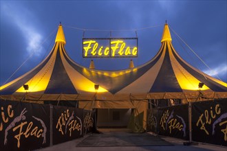 Entrance circus tent