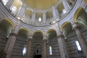 Inside the Baptistery of Pisa