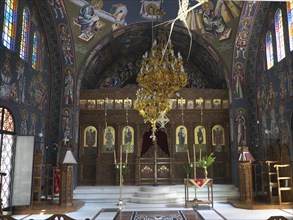 Inside the Agios Nektarios Monastery