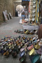 Pottery in streets of Essaouira