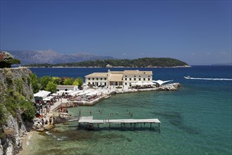 Faliraki bath with En Plo cafe and restaurant