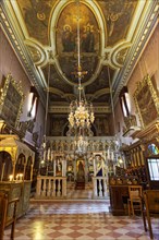 Interior of the Greek Orthodox monastery Church