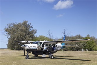 Cessna Caravan 208 Sea Air on unpaved airfield
