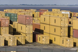 Container in the overseas port of Bremerhaven