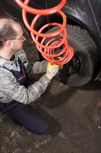 Tire repair shop