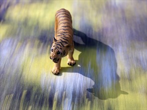 Miniature model of a tiger