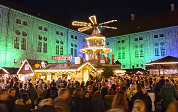 German Christmas market stalls