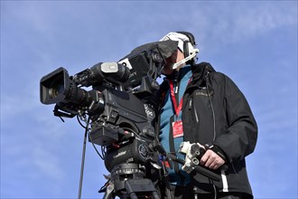 Cameraman filming