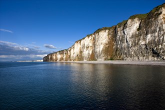 Chalk cliffs on the coast near Saint-Valery-en-Caux