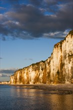 Chalk cliffs on the coast near Saint-Valery-en-Caux