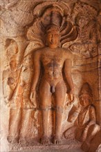 Relief of Jain Tirthankaras in the cave no. 4