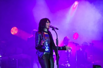 German rock singer Nena at a concert