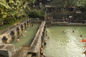Holy hot springs Air Panas in Banjar
