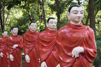 Statues of monks