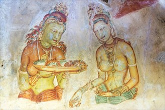 Sigiriya wall frescoes