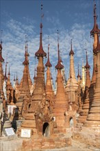 Stupas of Shwe Inn Thein Pagoda