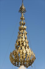 Top of stupa spire