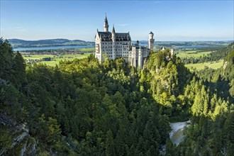 Neuschwanstein Castle above Pollatschlucht gorge