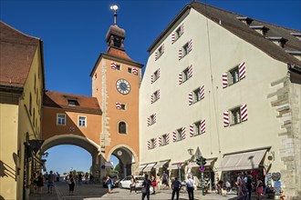 Bruckturm city gate and Salzstadel with Visitor Centre World Heritage in the old town