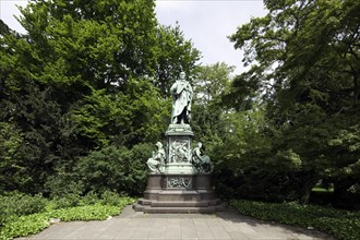 Peter Cornelius monument in the Hofgarten court garden